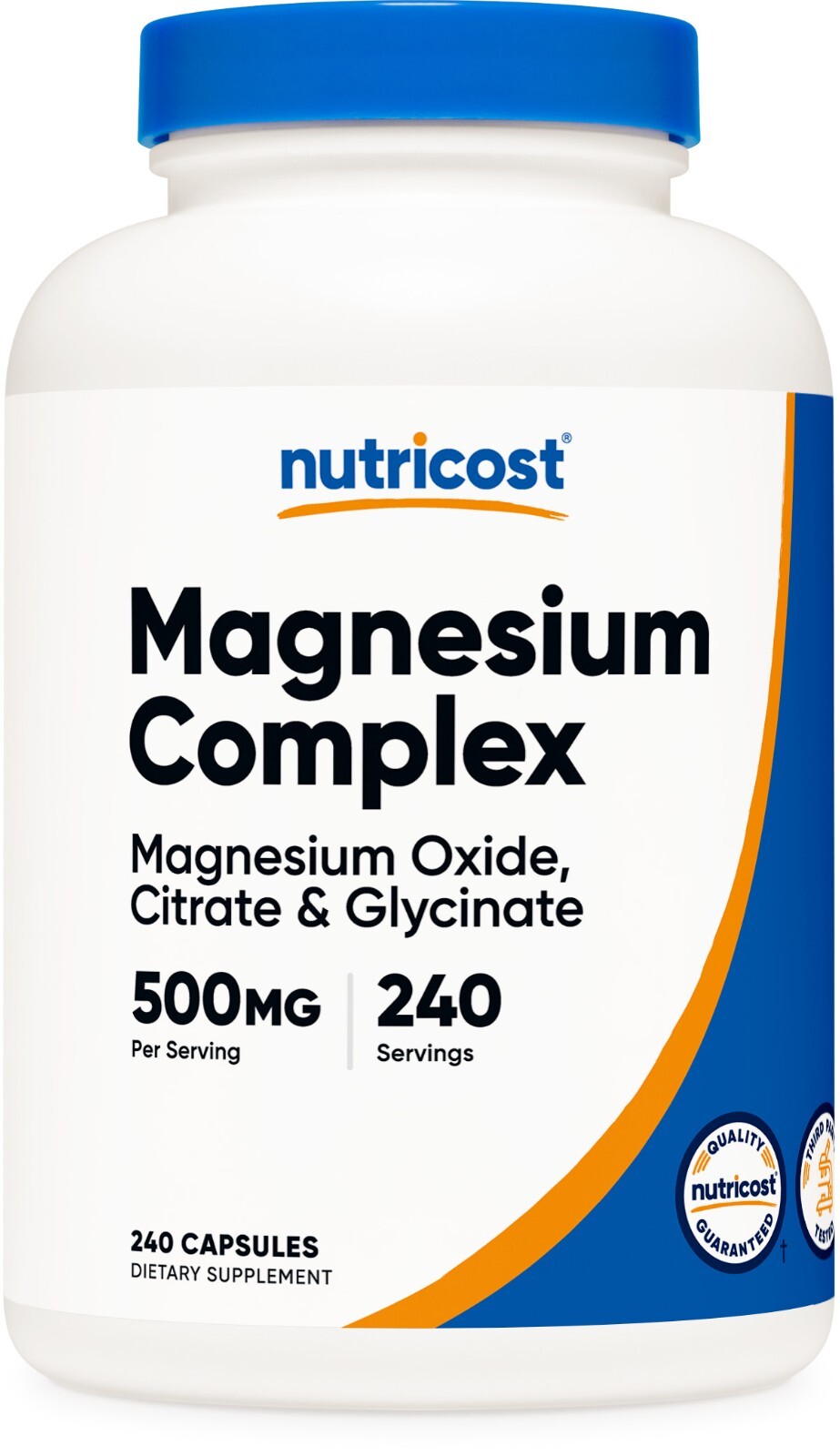 Nutricost Magnesium Complex 500mg, 240 Capsules – Gluten Free and Non-GMO