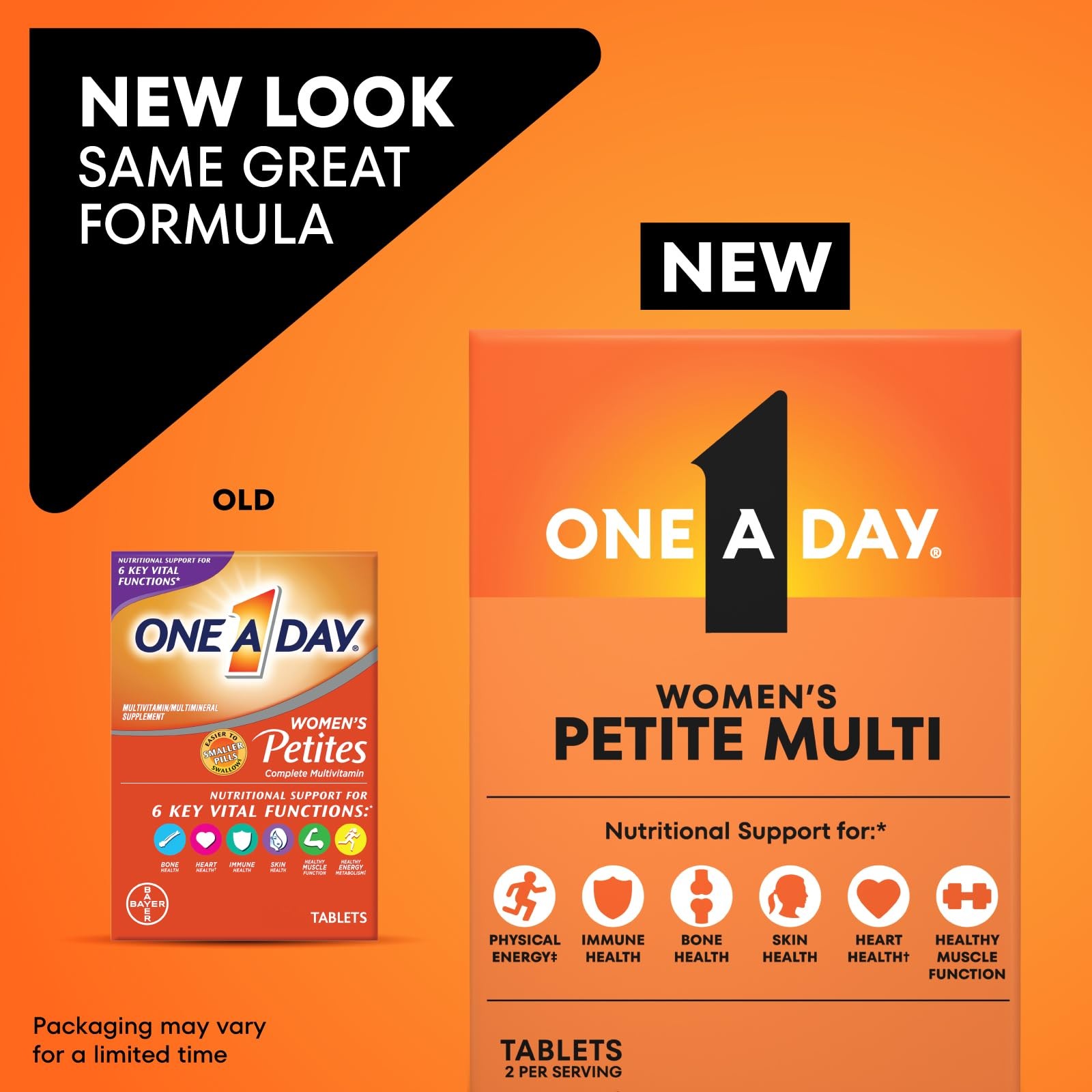 One A Day Women’s Petites Multivitamin,Supplement with Vitamin A, C, D, E and…