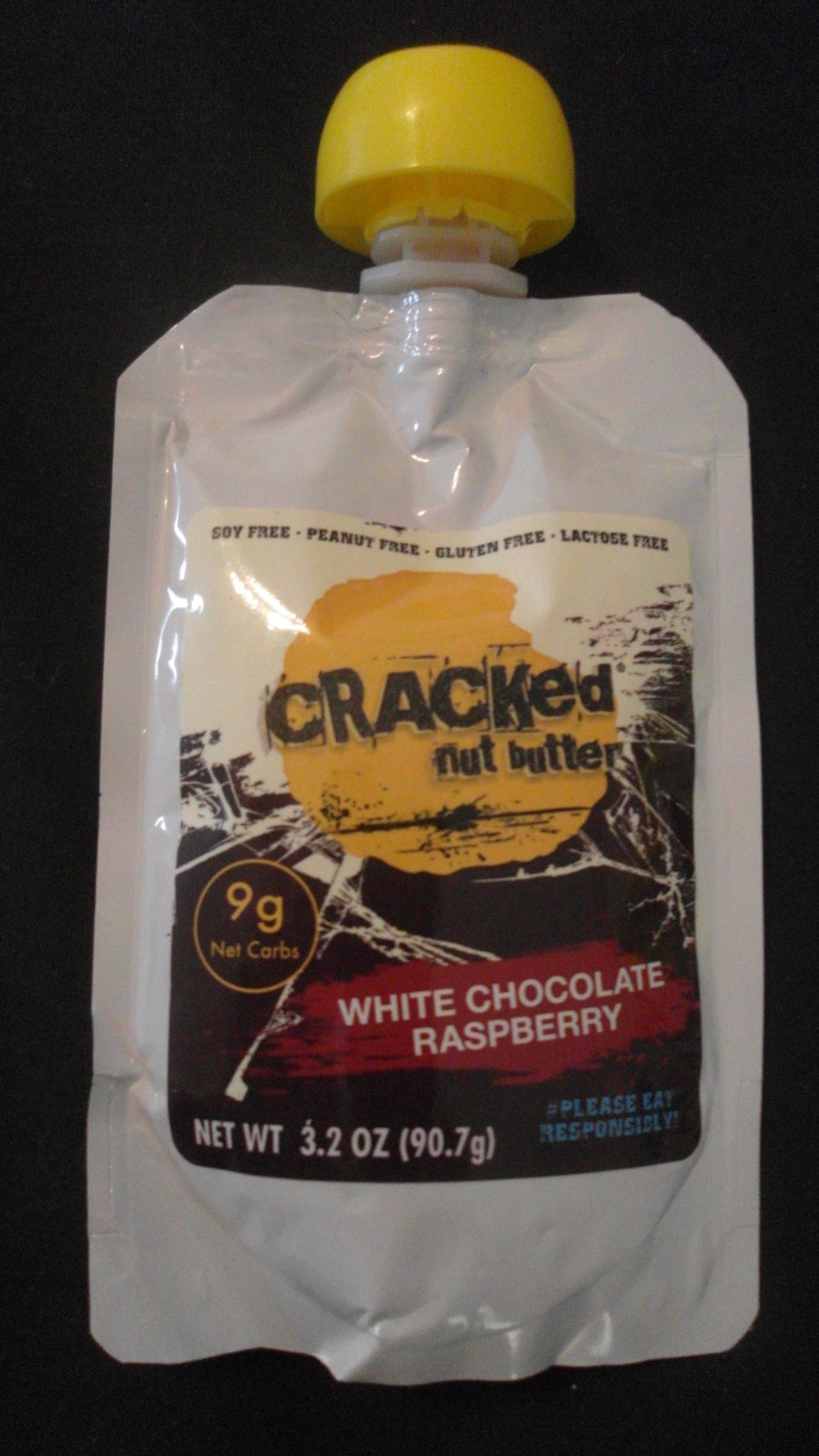 (4) Cracked Nut Butter 3.2 Oz Brownie Batter & White Chocolate Raspberry