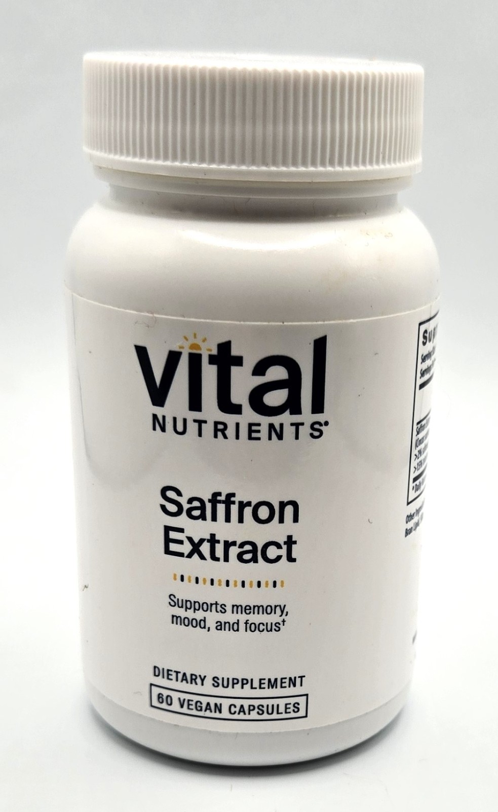Vital Nutrients Saffron Extract Mood, Memory, Focus – 30mg – New, Sealed