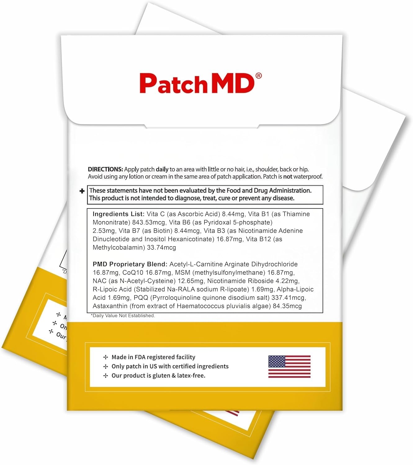 NAD+ Total Recovery Patches – 30 Days Supply