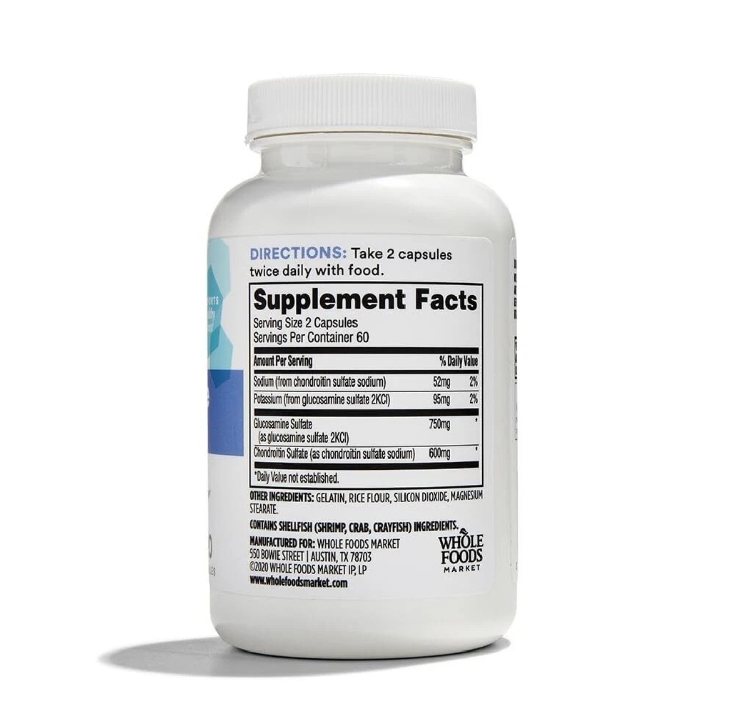 365 by Whole Foods Market, Glucosamine Chondroitin, 120 Capsules BB 01/2026