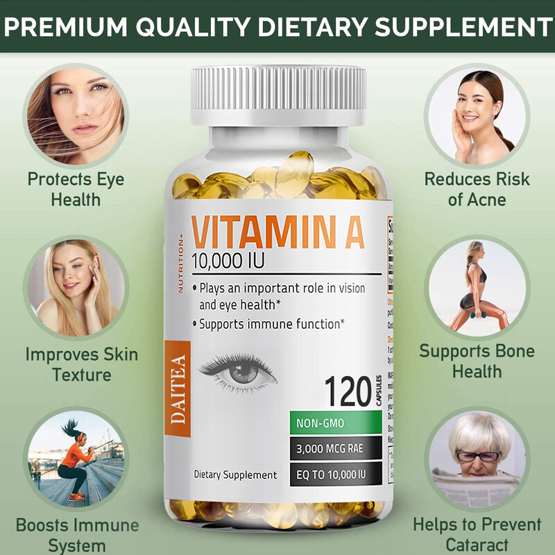 Vitamin A10000 IU Capsules – Supports Immune and Eye Health