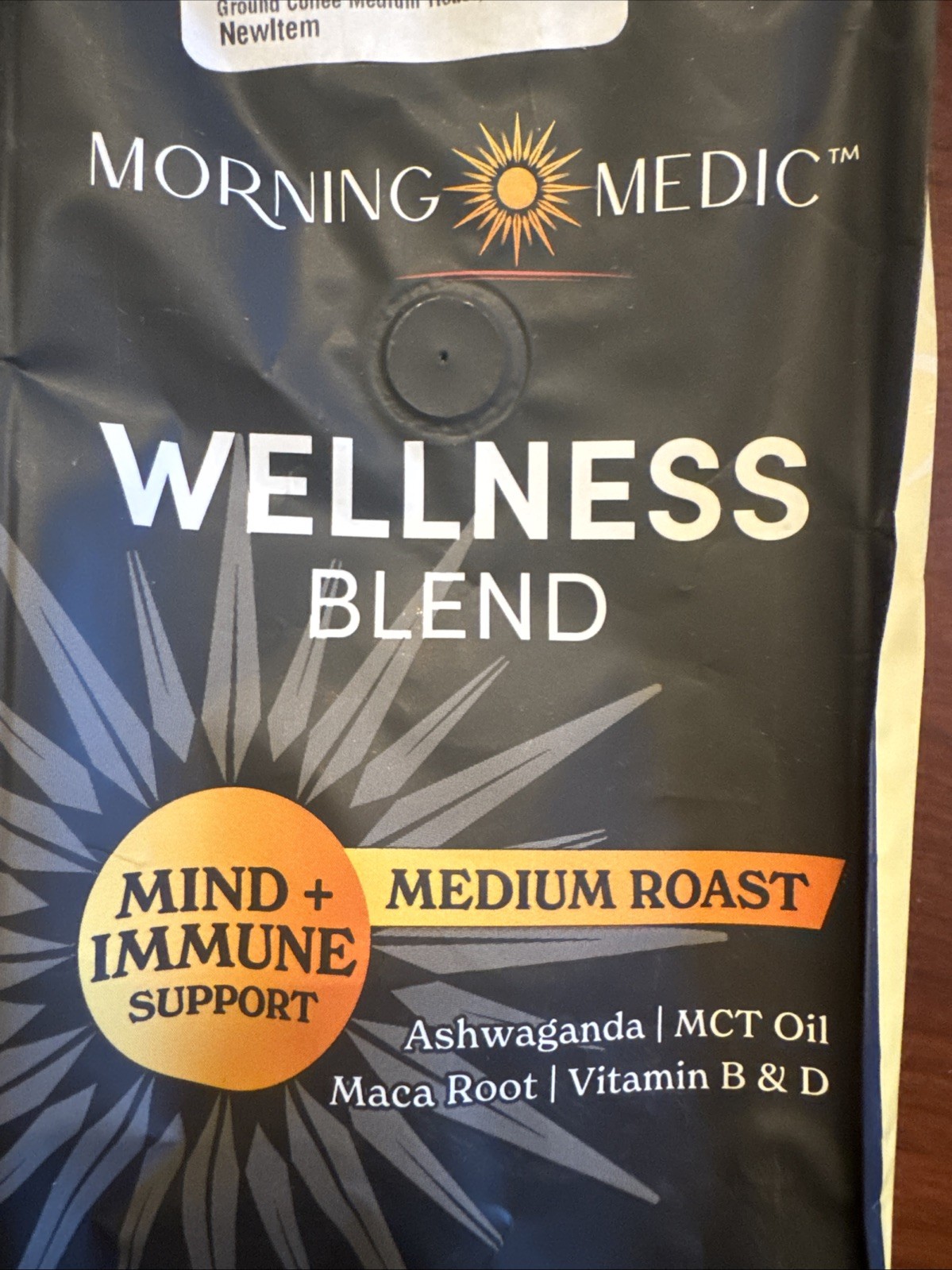 Morning Medic Wellness Coffee /Ashwagandha, MCT Oil, Vitamin B6, B12, D, 12oz