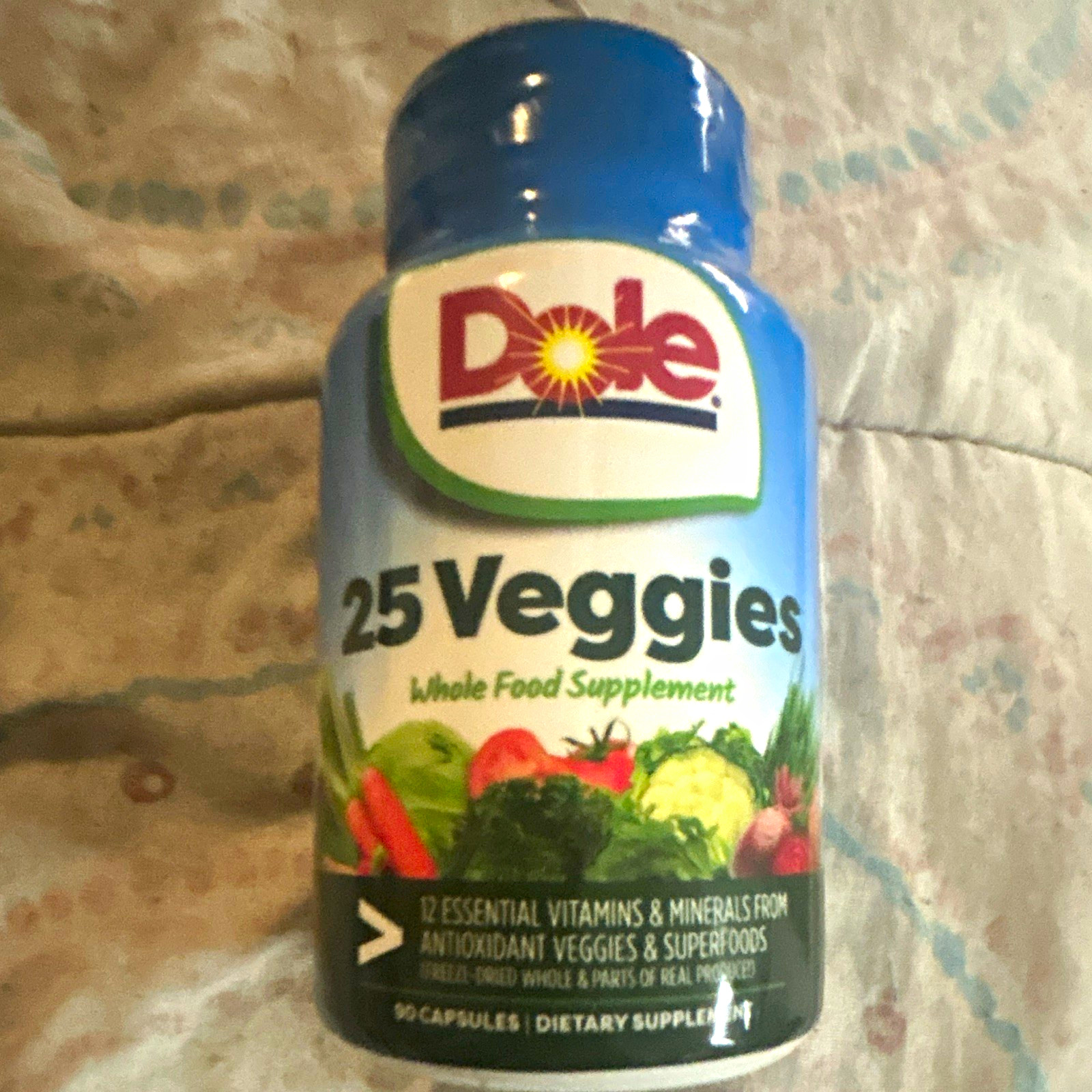 Dole 25 Veggies Whole Food Dietary Supplement – Vegan – 90 Capsules