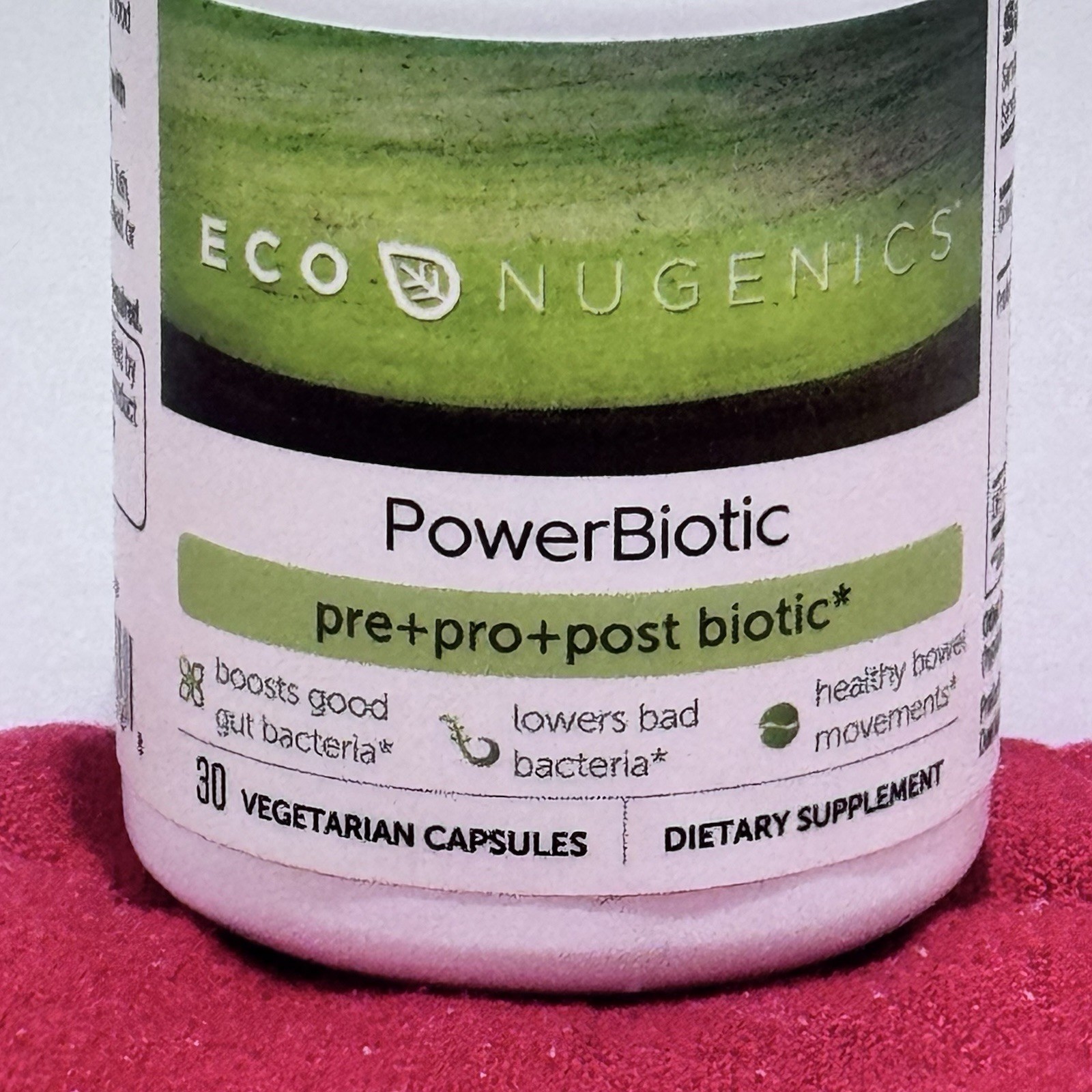 EcoNugenics PowerBiotic Prebiotic Probiotic Postbiotic 30 Capsules NEW Exp 4/27