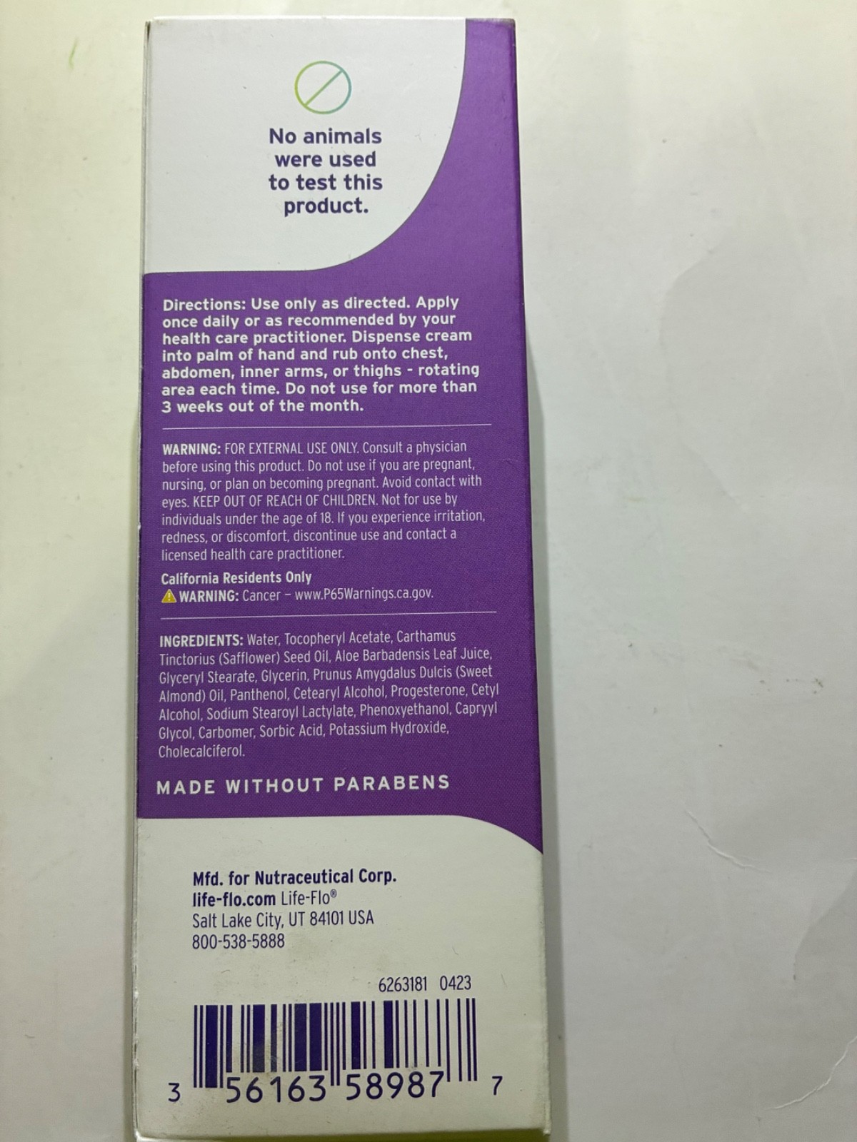 Emerita Pro-Gest Natural Balancing Cream Fragrance Free 4 oz