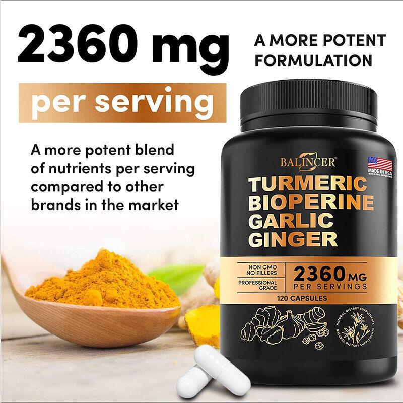 Turmeric, Biotin, Garlic, Ginger – Supports Joint combined with Heart Health – N