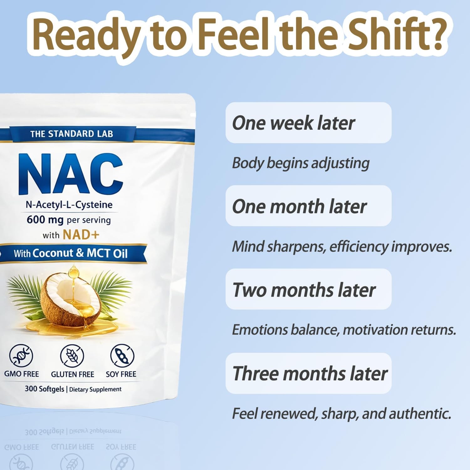 The standard lab NAC 600mg | N-Acetyl Cysteine with 300 Count (Pack of 1)