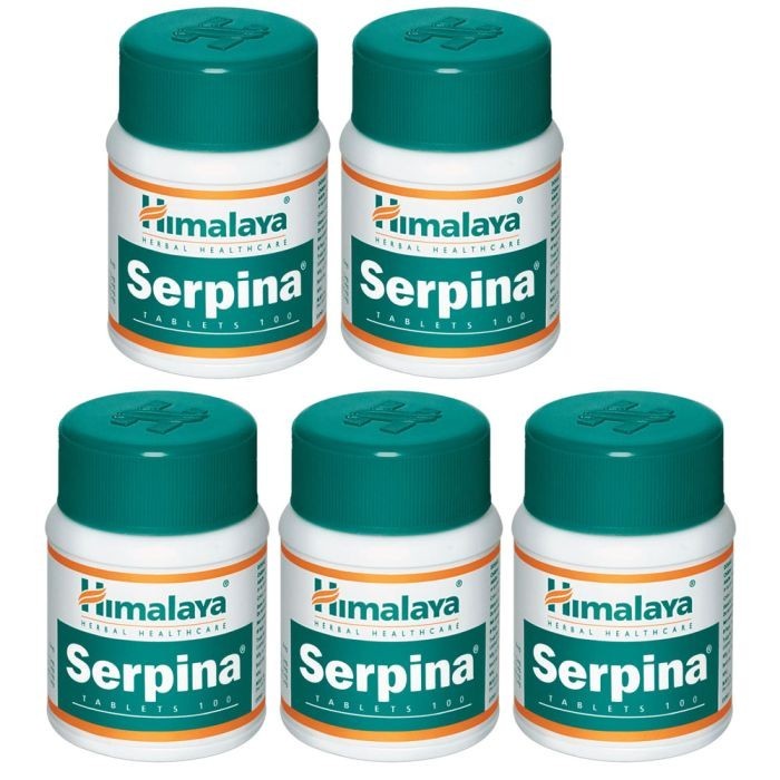5x Himalaya Serpina 100 Tablets Herbal Supplement Free Fast Shipping