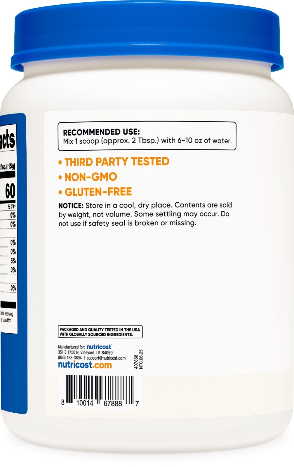 Nutricost Maltodextrin Powder 2LBS – Gluten Free, Non-GMO