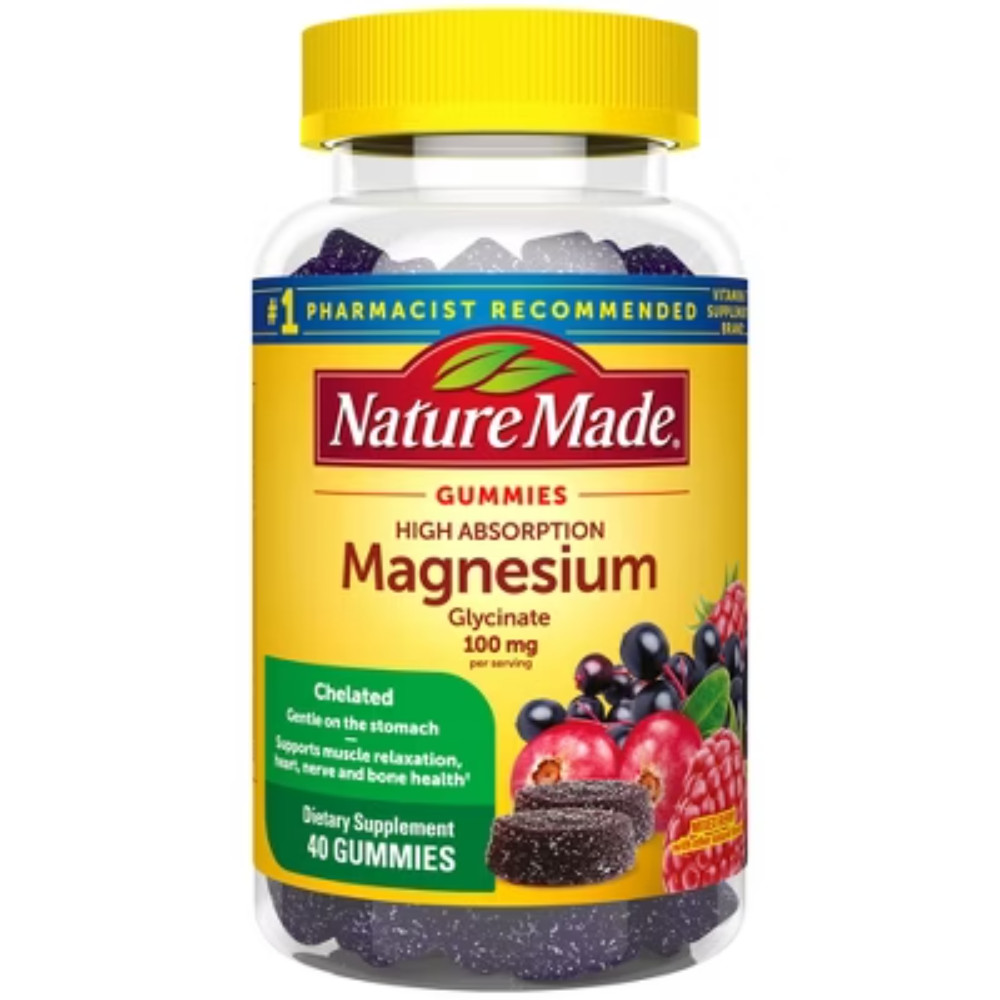 Nature Made High Absorption Magnesium Glycinate Supplement – 40ct