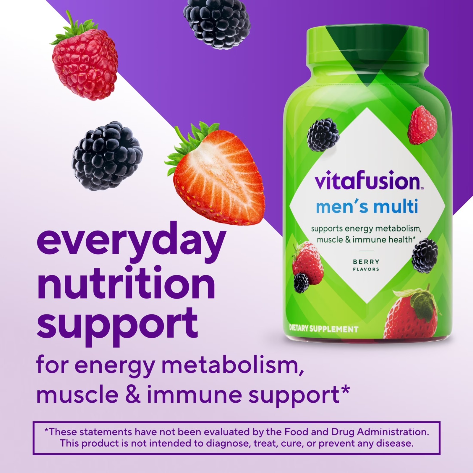 vitafusion Adult Gummy Vitamins for Men Vitamins ACE 120Ct