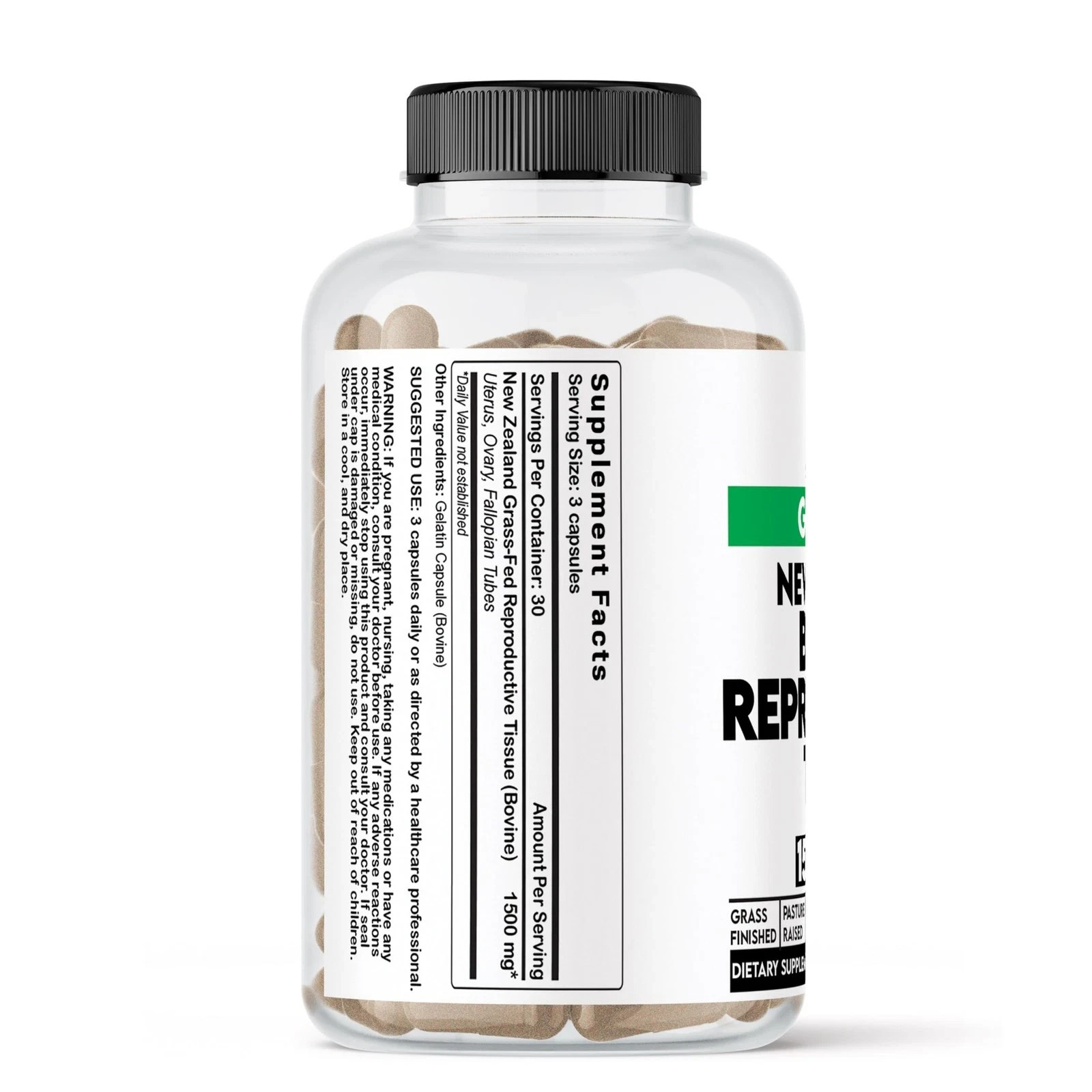 Grass-Fed Bovine 100 Pure Reproductive Tissue | Freeze-Dried Organ Support fo…