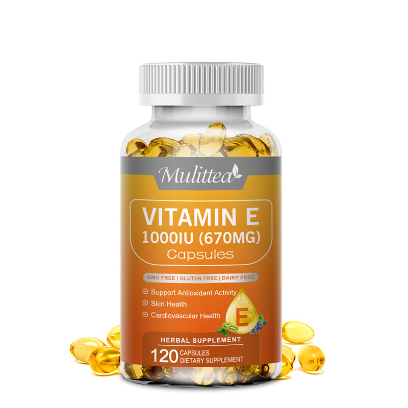 Vitamin E 1000 IU Softgels – Natural Antioxidant for Skin, Immune & Cell Support