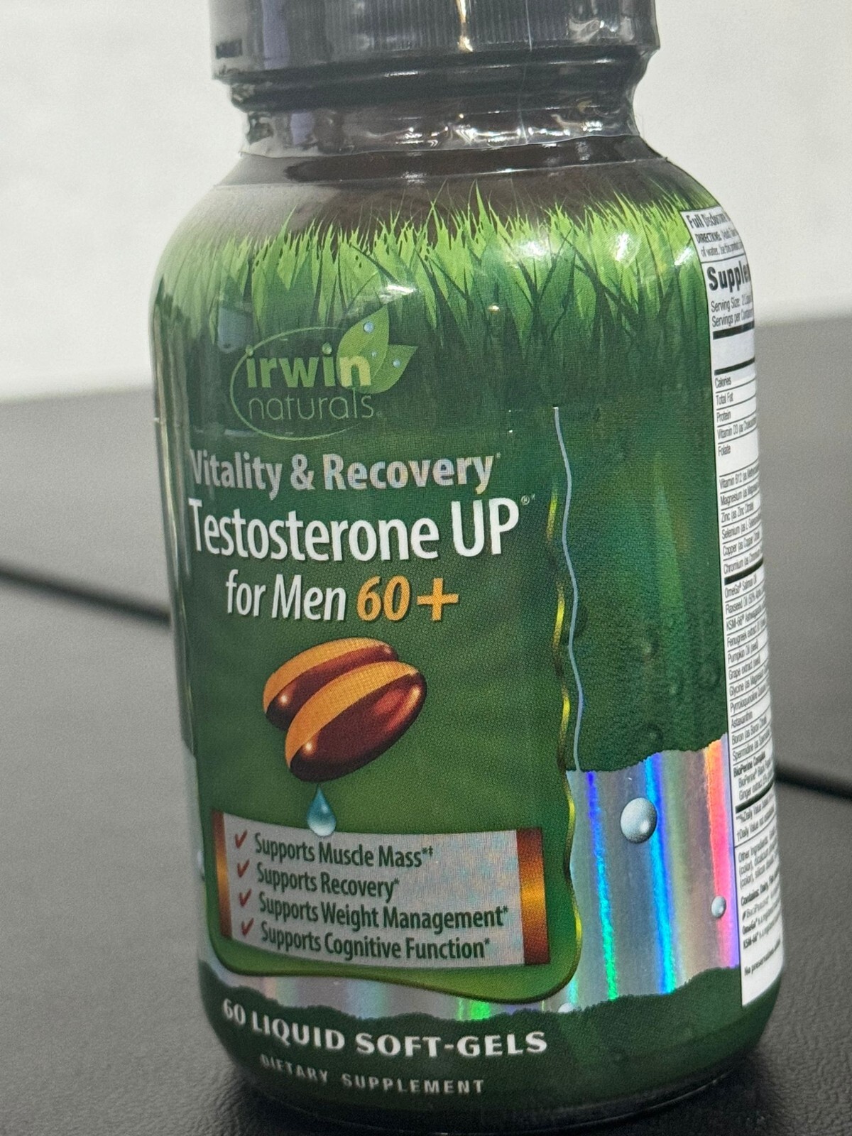 Testosterone UP for Men 60+, 60 Liquid Softgels exp. 02/2026 (K7)