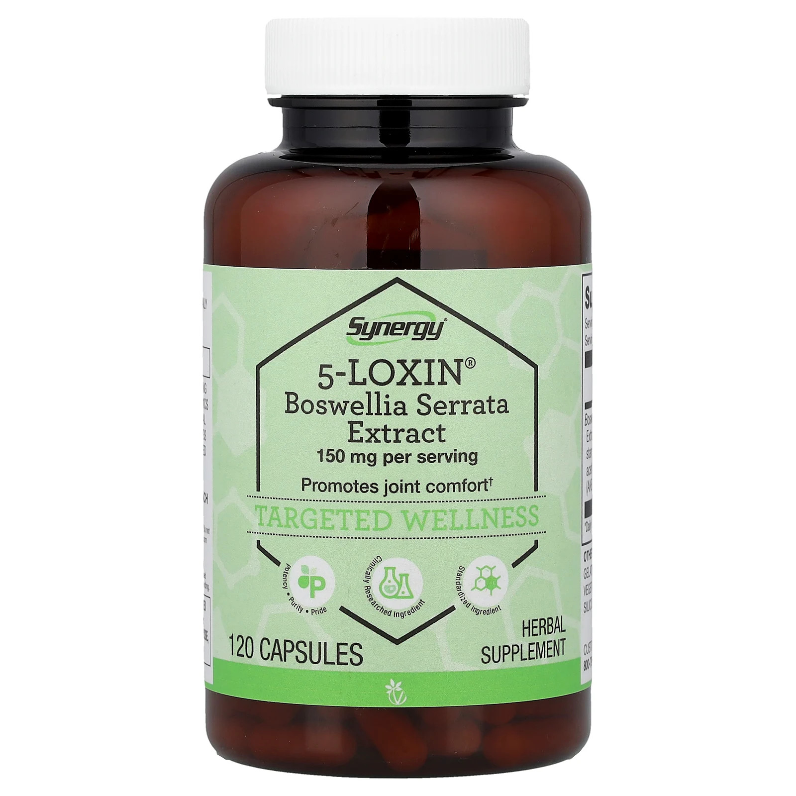 Synergy®, 5-Loxin®, Boswellia Serrata Extract, 120 Capsules (75 mg per Capsule)