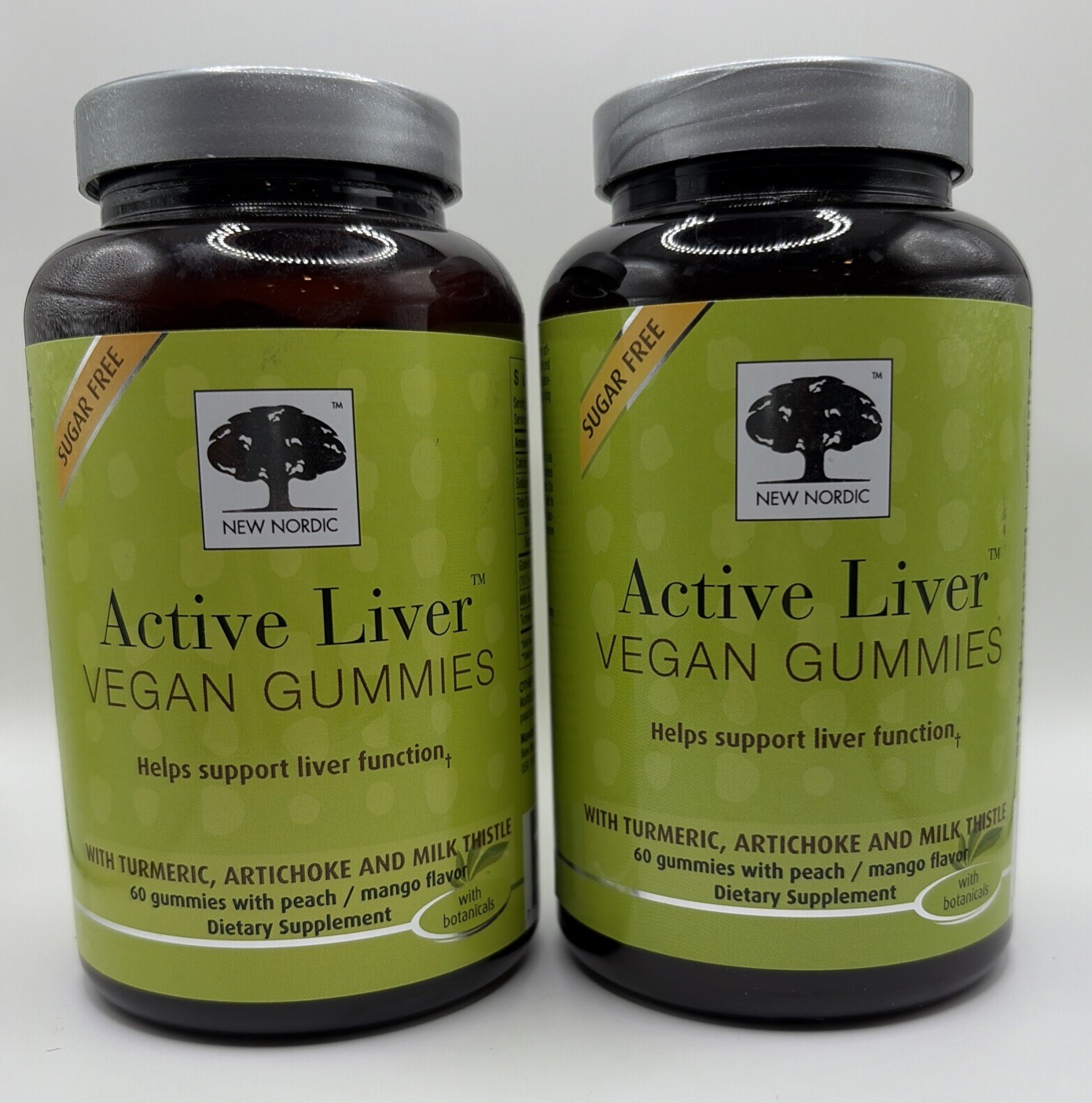 2 BOTTLE DEAL!! Active Liver-Vegan Gummies, Peach/Mango, 60 Gummies. 120 Total.