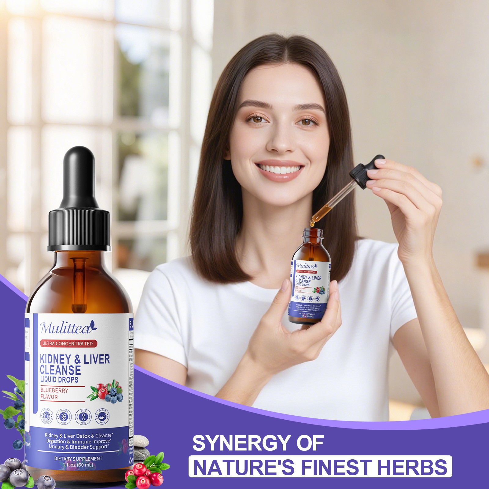Kidney Cleanse Detox & Repair Supplement for Urinary Tract & Liver Support