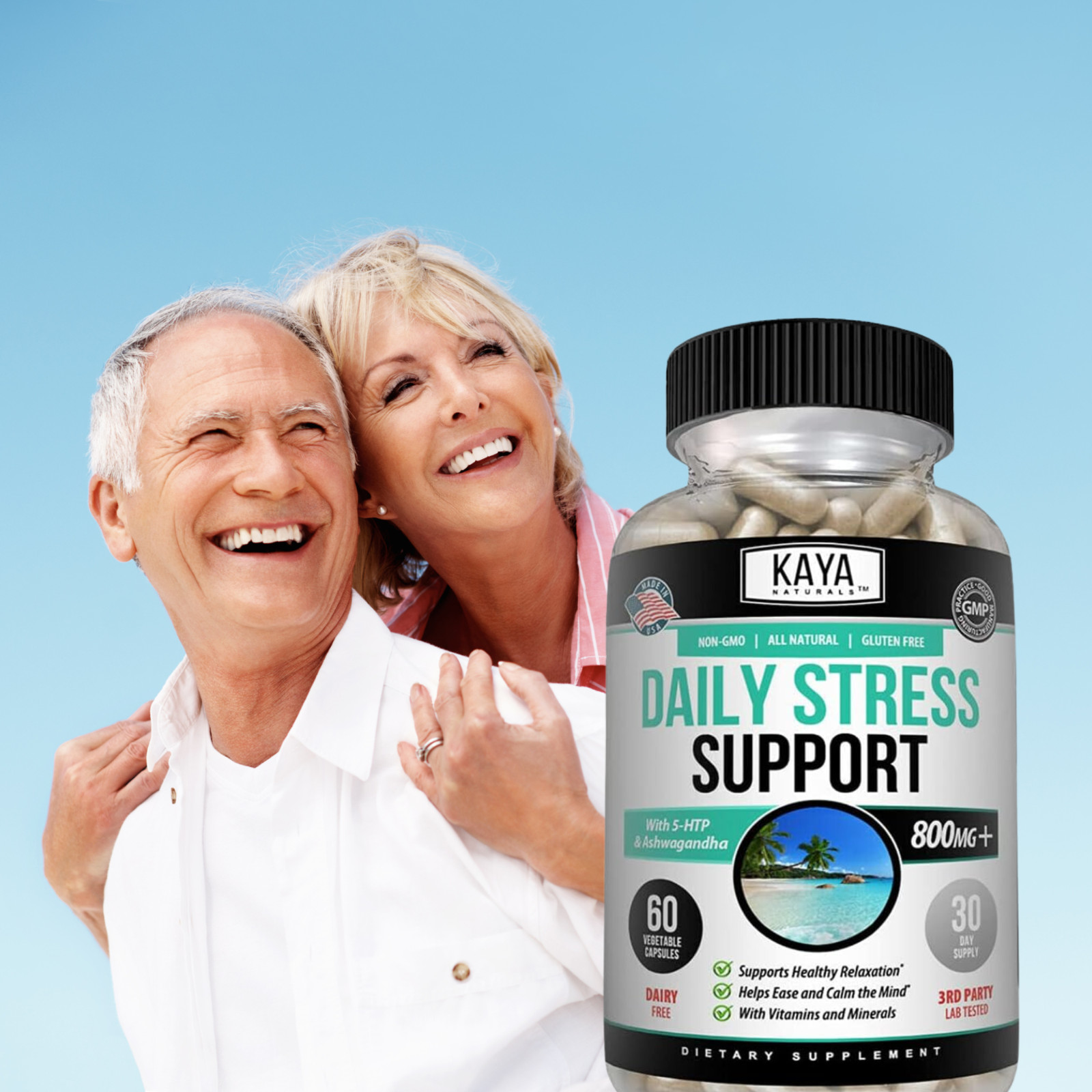 Natural Anxiety & Stress Relief, Combat Stress, Stress Support, Anti Stress