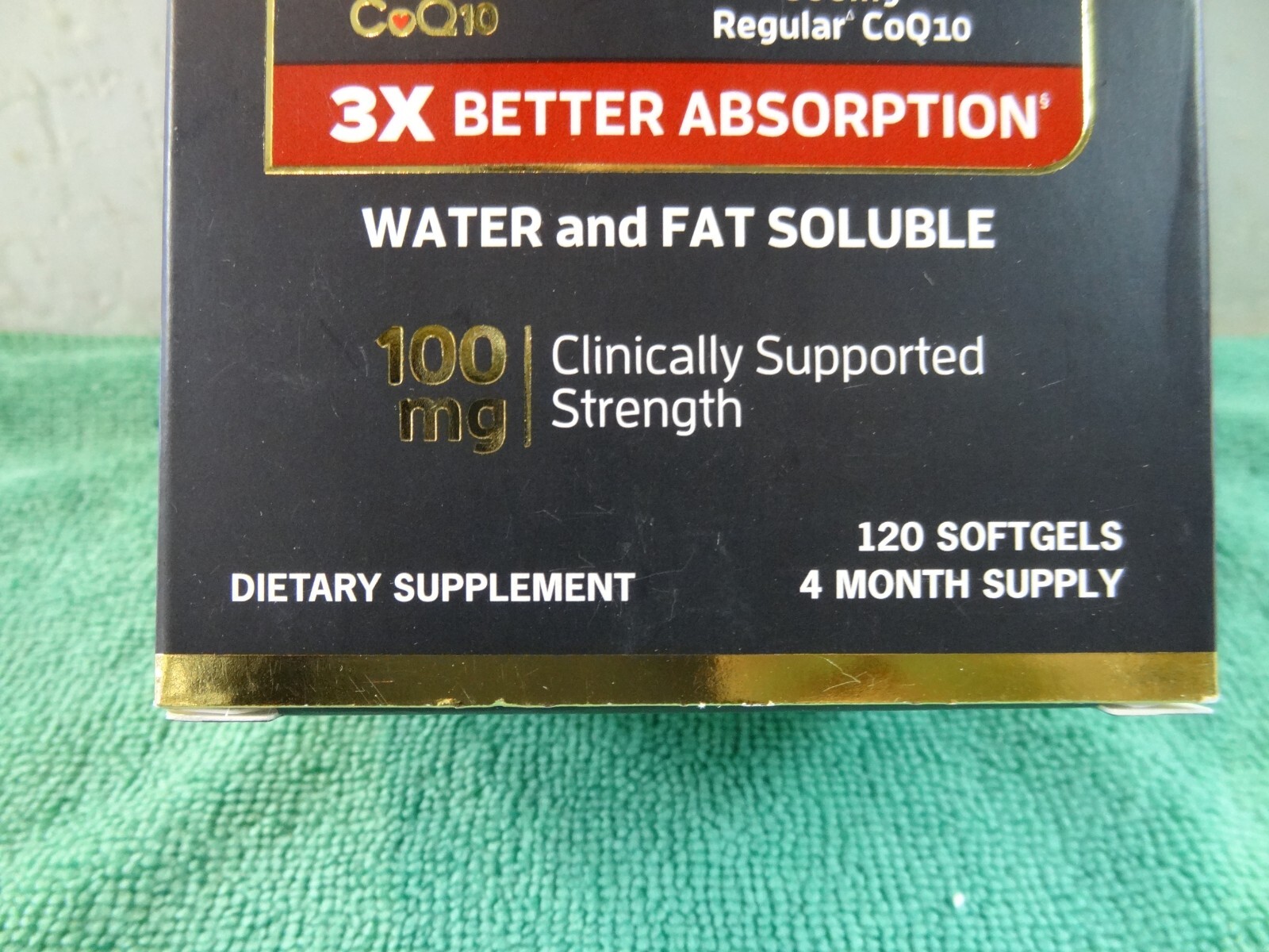Qunol Ultra CoQ10 100mg Clinical Strength- 4 Month Supply- 120 Softgels 1/28+