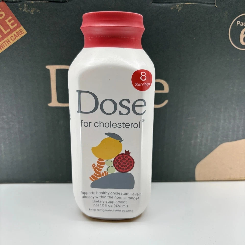 Dose For Cholesterol Dietary Supplement 16oz Pack Of 6 Exp 10/03/2027