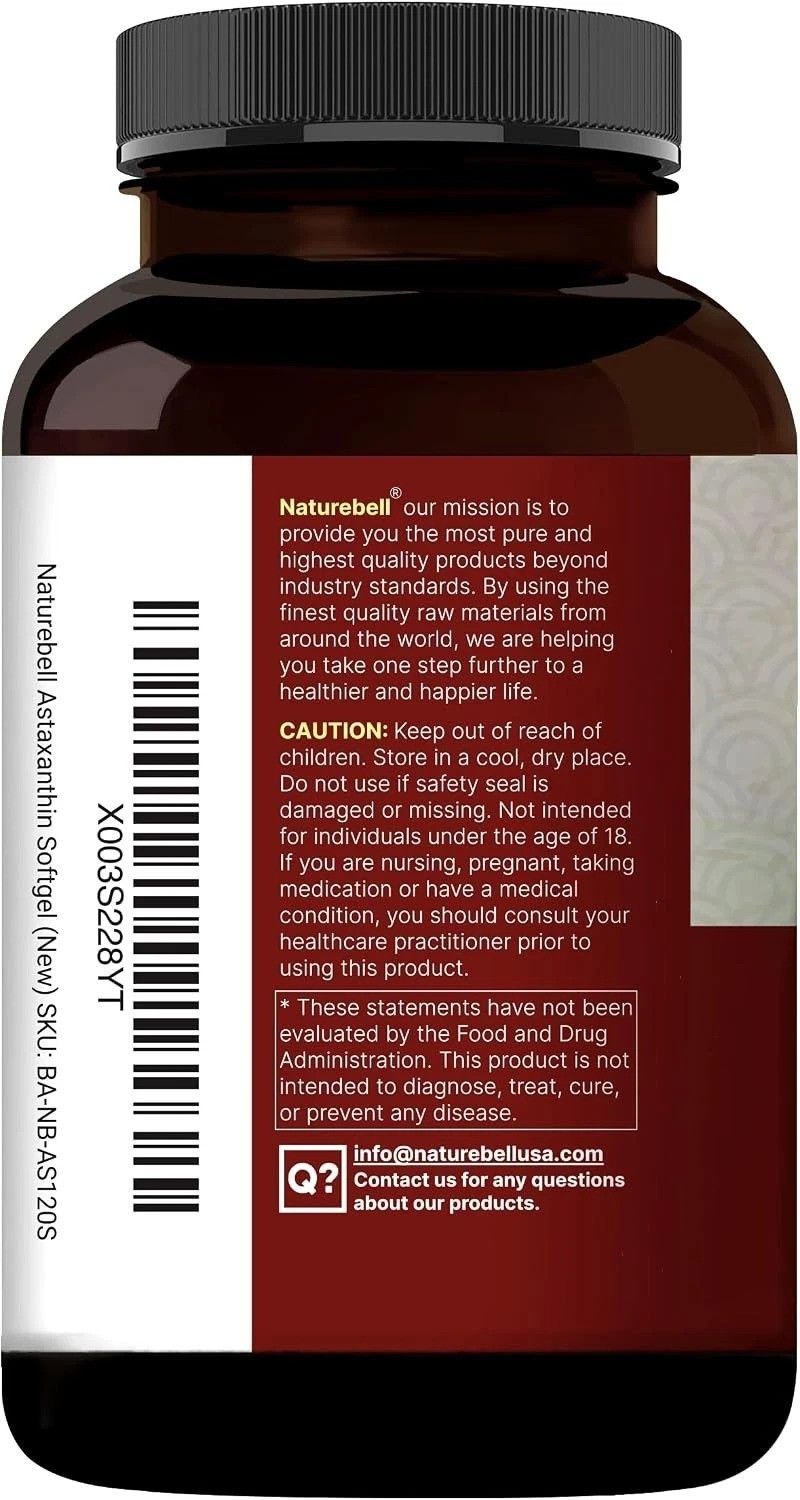 Non-GMO Astaxanthin Softgels 12mg – 240 Easy-to-Swallow Pills for Daily Wellness