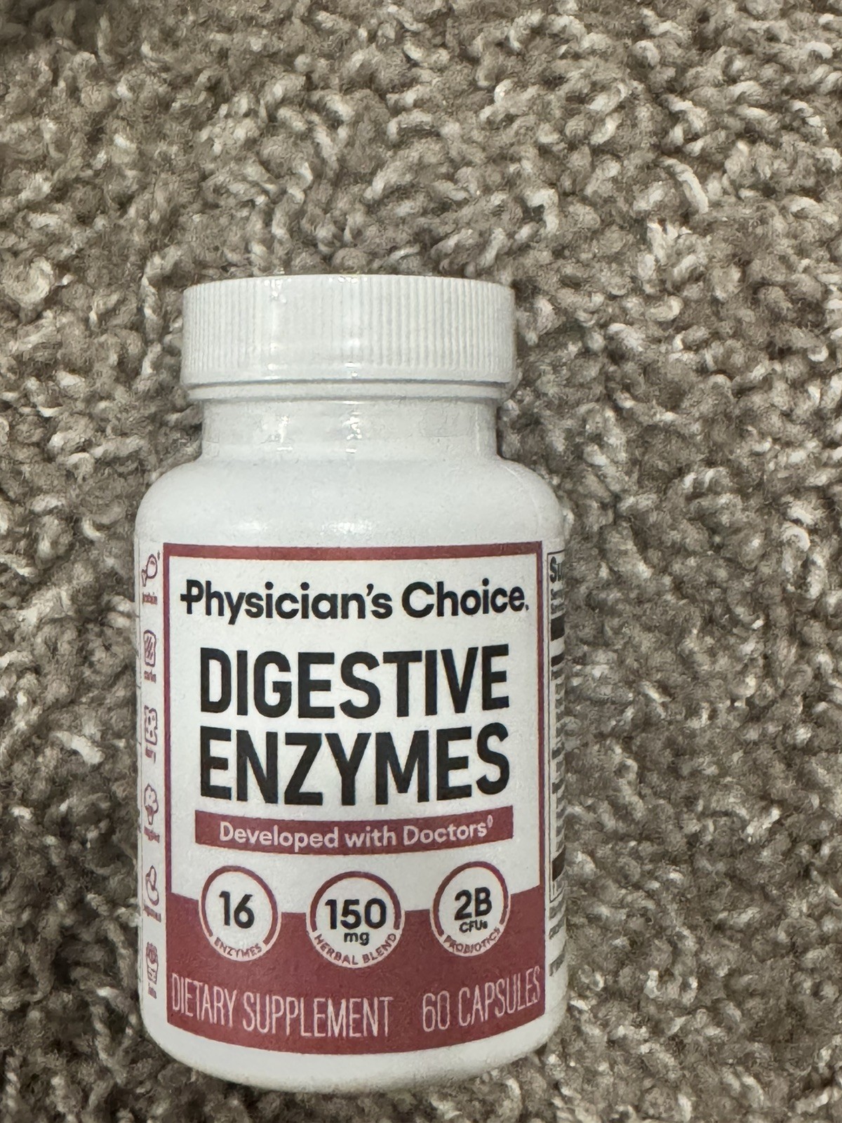 Physicians Choice Digestive Enzymes Capsules, 60-Pack, Sealed