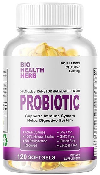 Raw Probiotics 100 Billion CFU Potency Digestive Immune Health 34 strains 120
