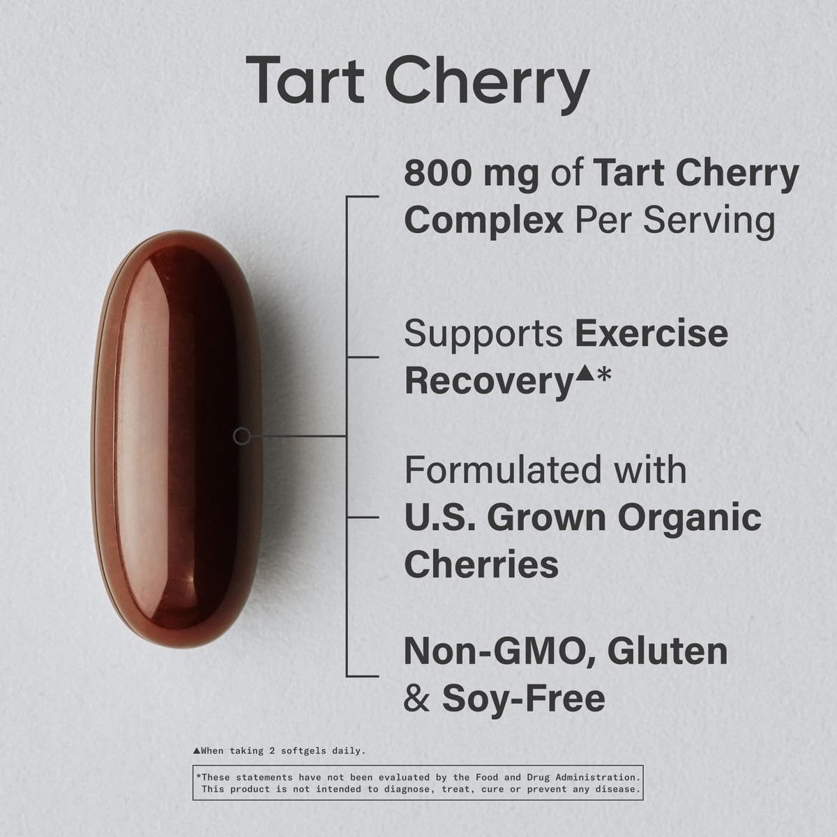 60 Count Montmorency Tart Cherry Softgels – Gluten-Free Antioxidant Solution