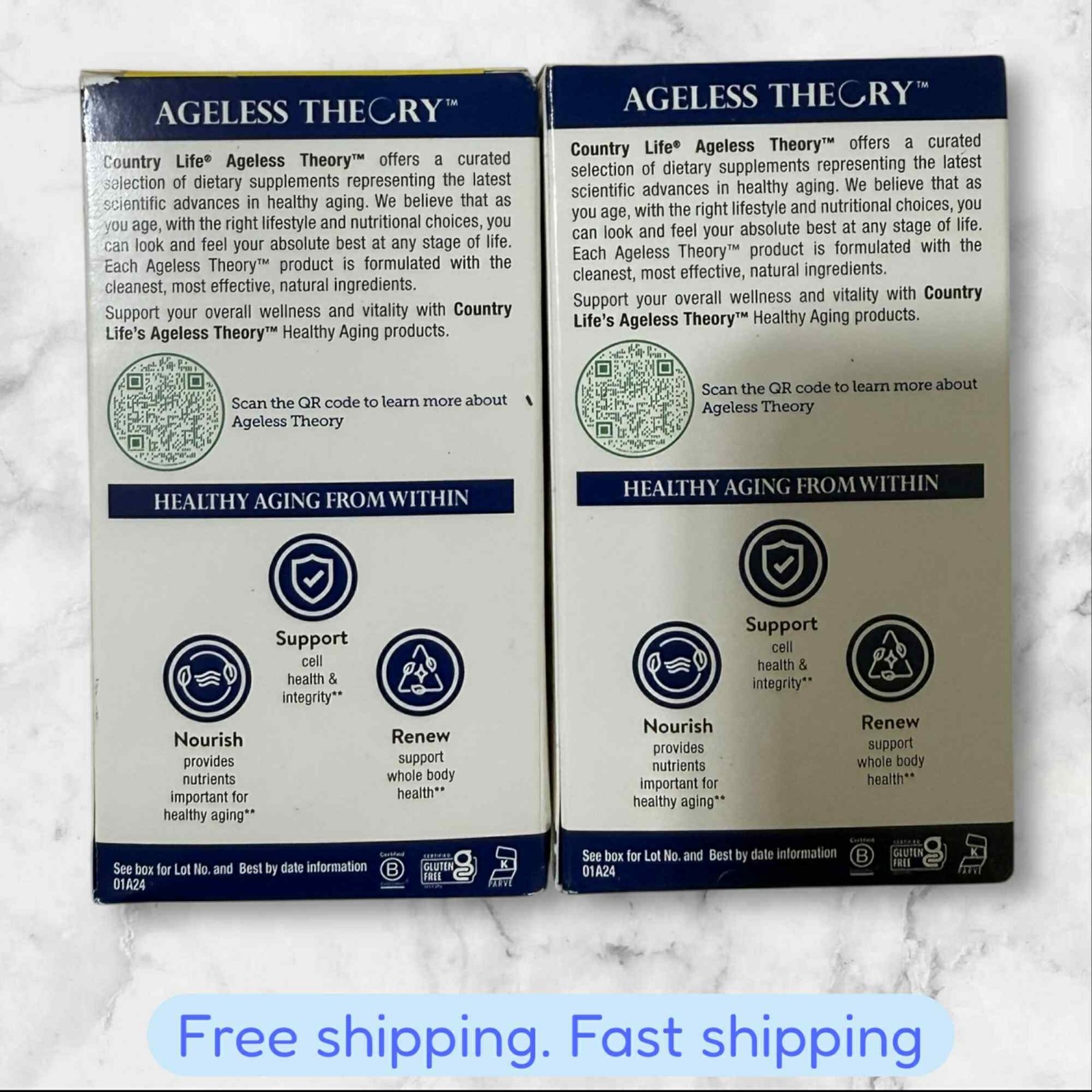 FOR 2 Country Life Stem Cell Support Cellular Health Formula 60Caps EXP05/2026+