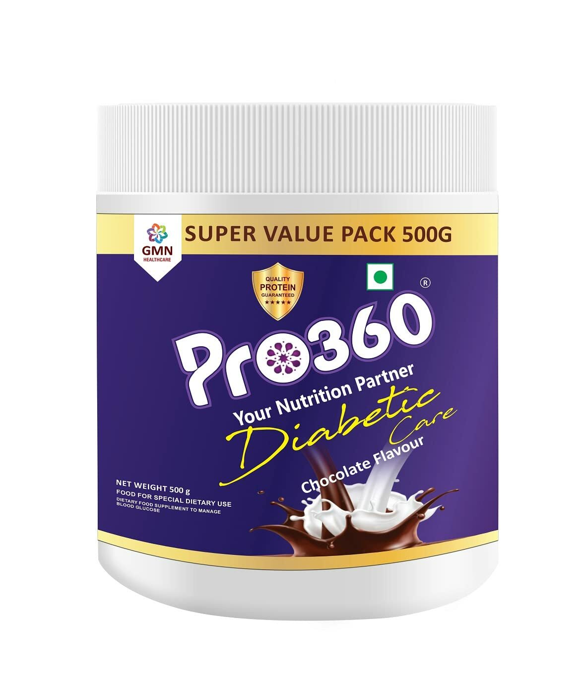 Pro360 Diab Protein Powder Nutrition Health Drink 500 GM FREE DELIVERY