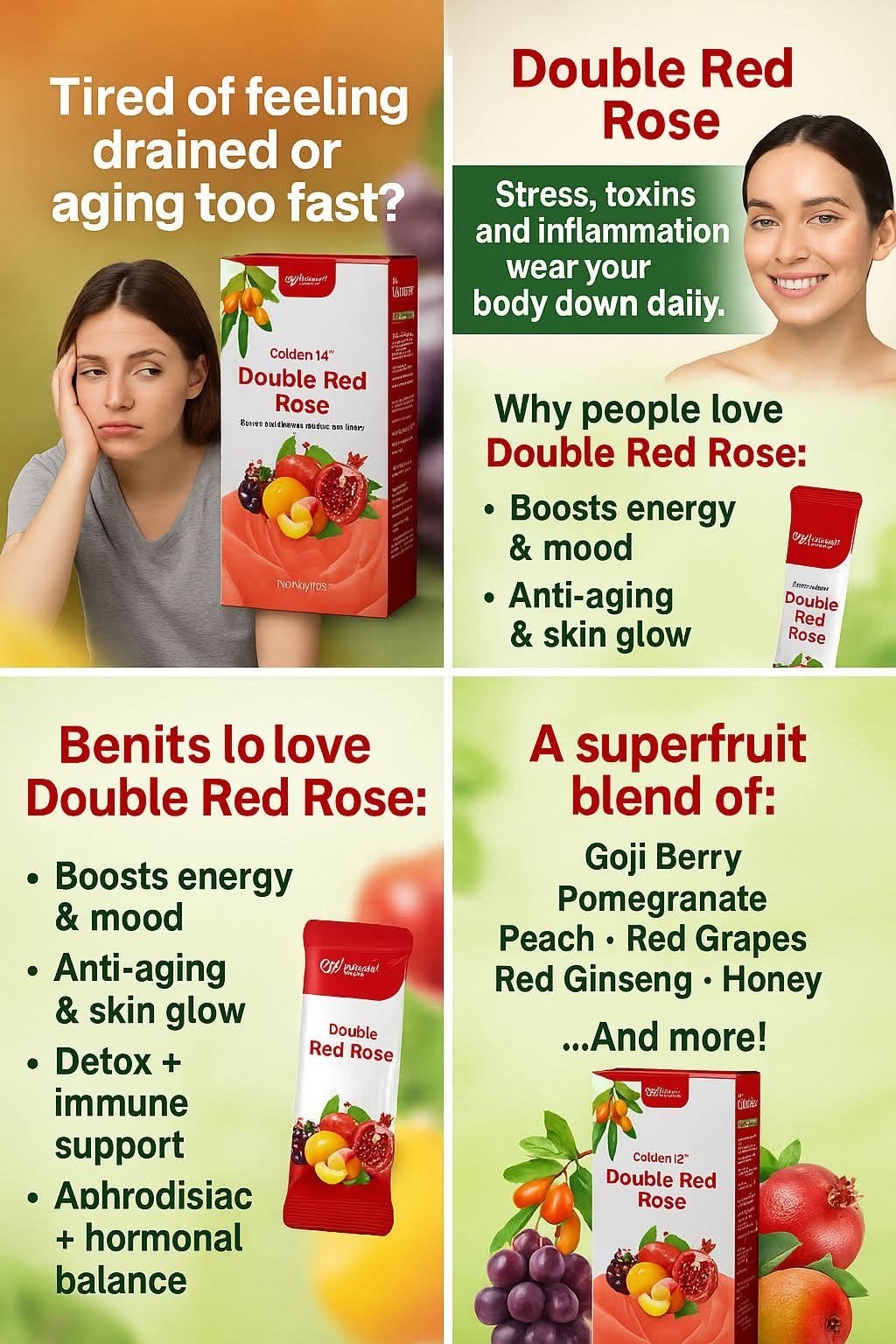 CelGen12™ (Double Red Rose)Powered by N-Acetyl L-Cysteine (NAC)