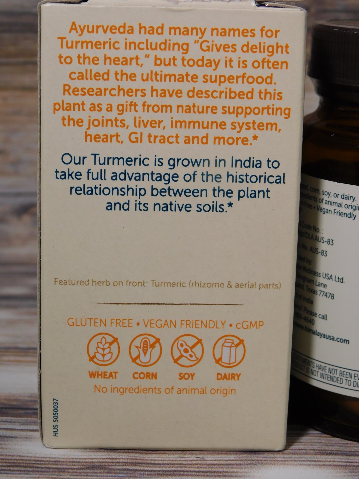 HIMALAYA Turmeric 95 Herbal Supplement with Curcumin 30 Capsules ― #DK92