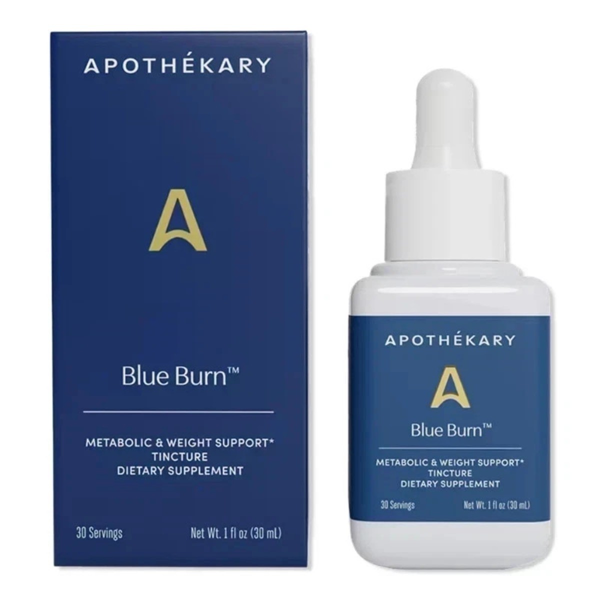 brand new Apothékary Blue Burn Metabolic & Weight Support Tincture 1.0 oz+++-