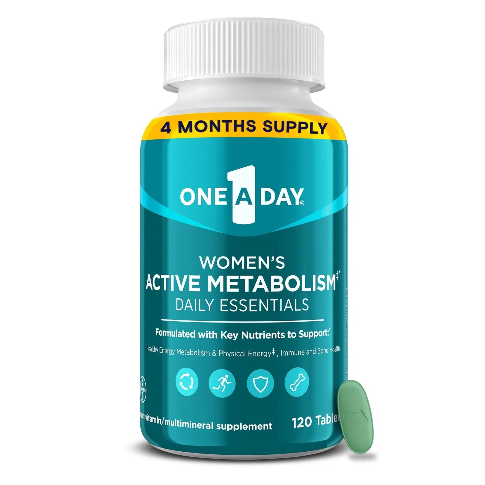 One A Day Women’s Active Metabolism Daily Essential, Multivitamin for Women, …