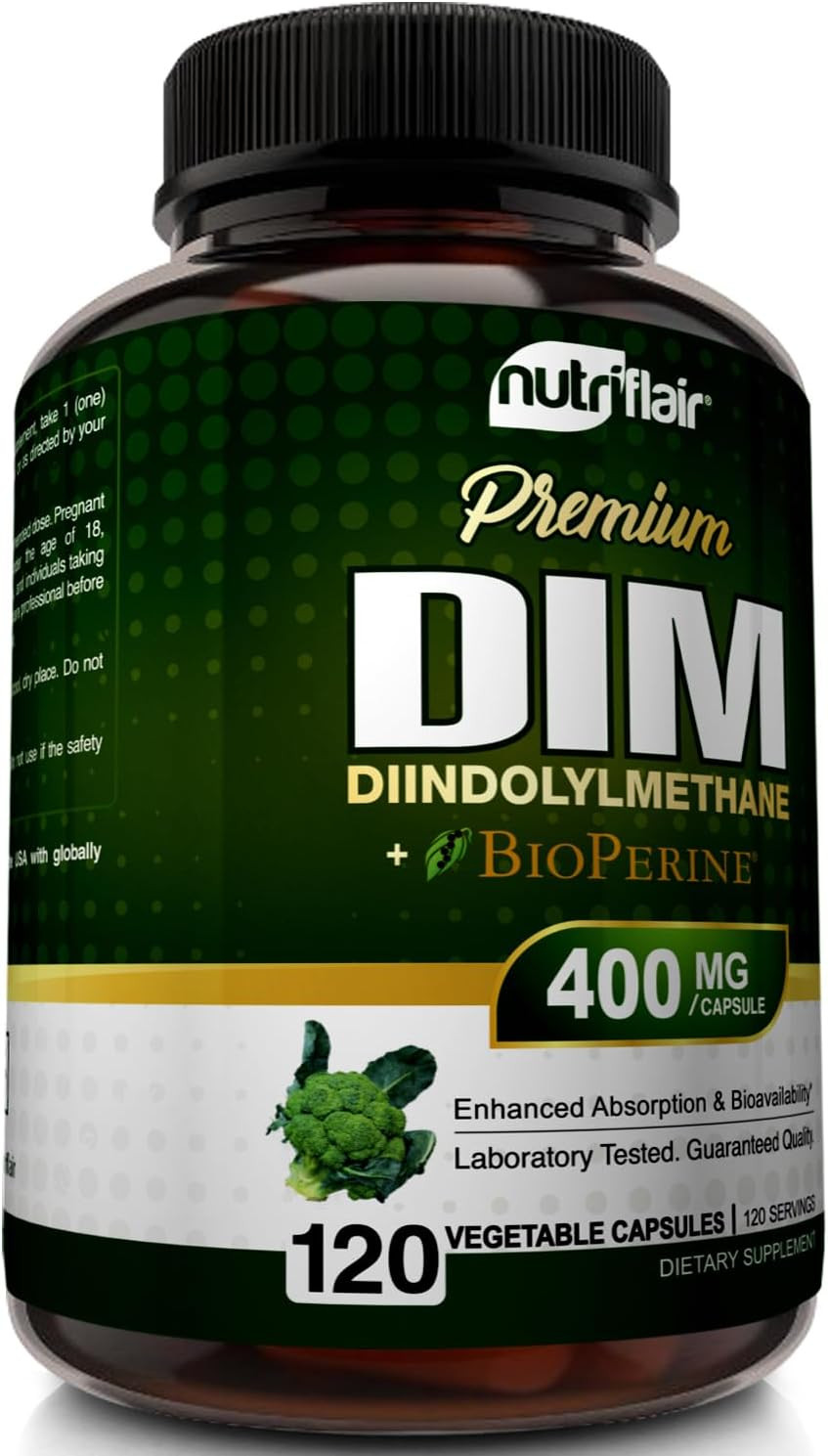 Nutriflair DIM 400Mg with Bioperine 120 Capsules