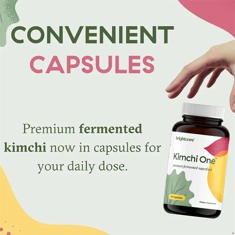 Brightcore Nutrition Kimchi One Kimchi Powder Capsules Probiotics Enzymes