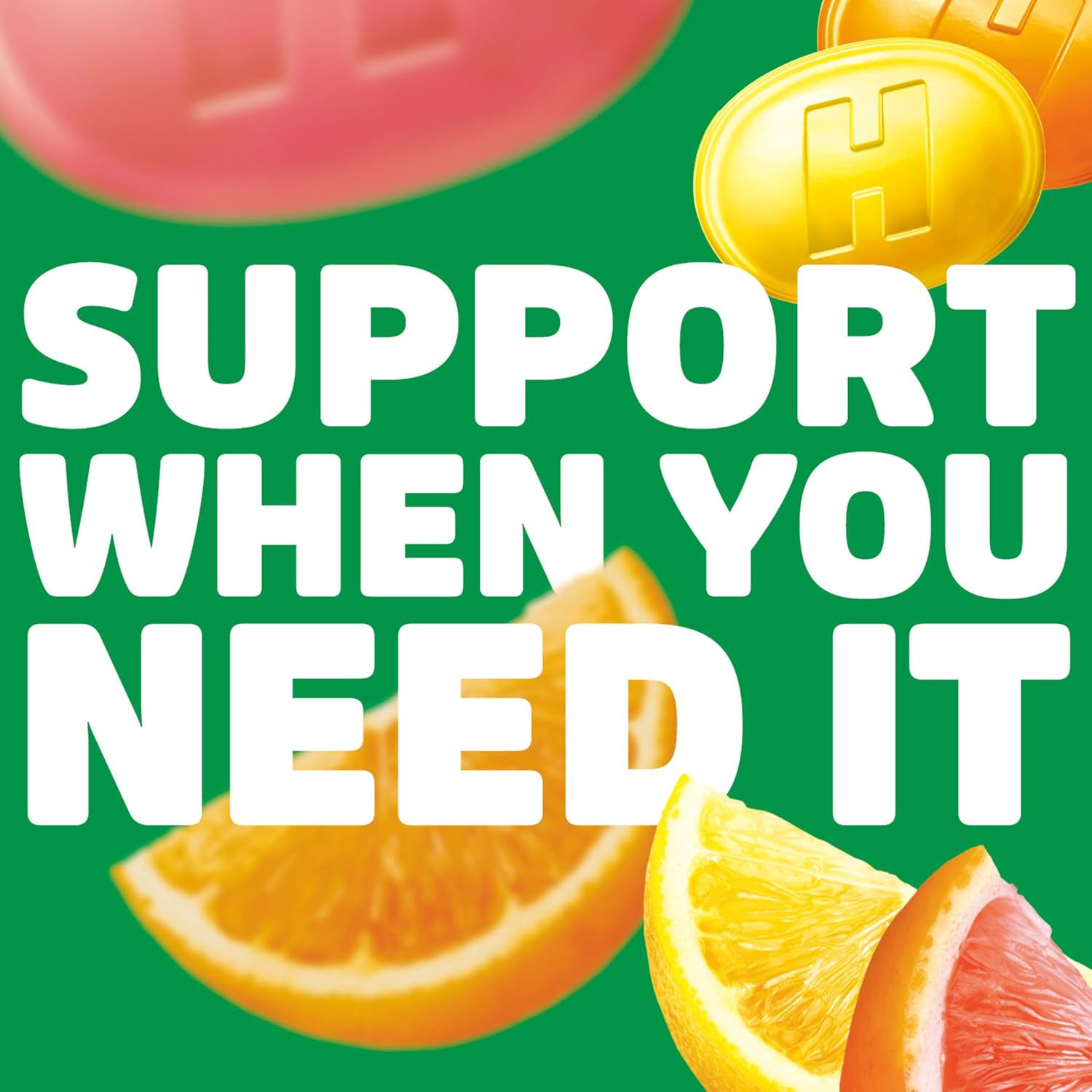 Defense Citrus Vitamin C Drops – 80 Drops (1 Bag of 80 Drops) | Throat Drops, Va