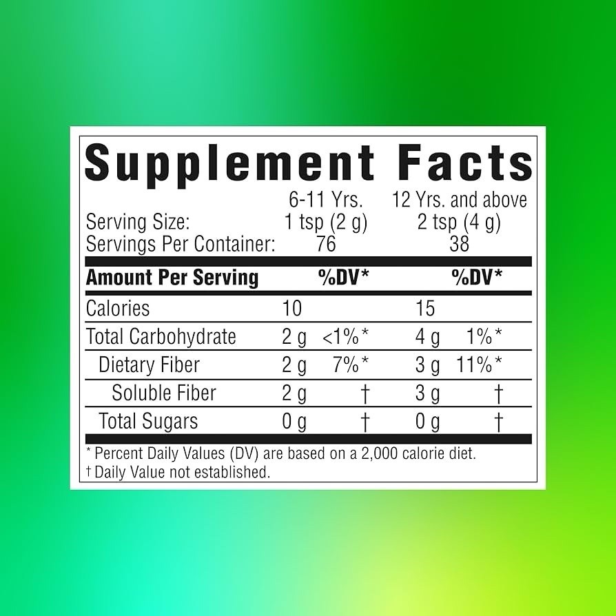 Benefiber Daily Prebiotic Fiber Supplement Powder Unflavored 8.7 oz 62 Servings