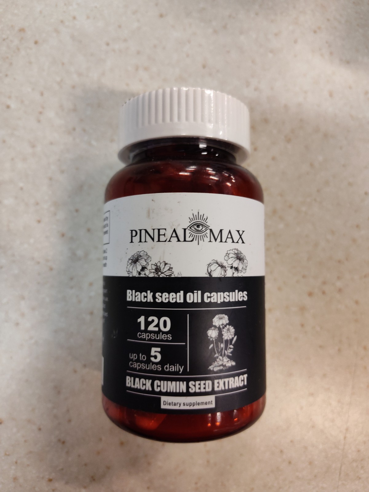 Pineal Max- Black Seed Oil Capsules- Cumin Seed Extract-120pc