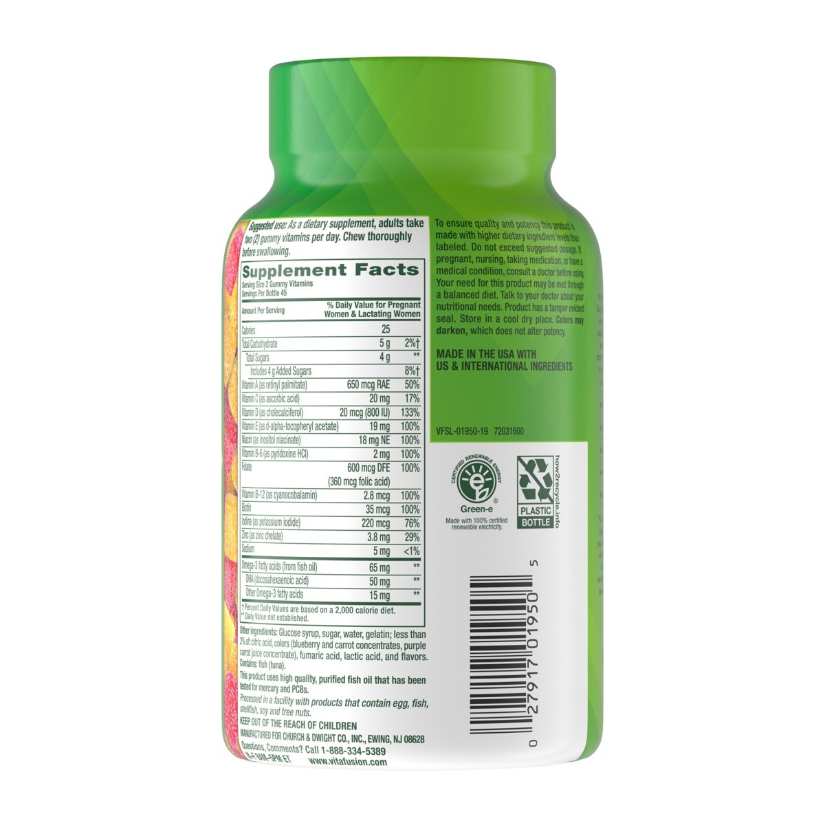 Vitafusion Dietary Supplement Gummies – Lemon & Raspberry Lemonade – 90ct