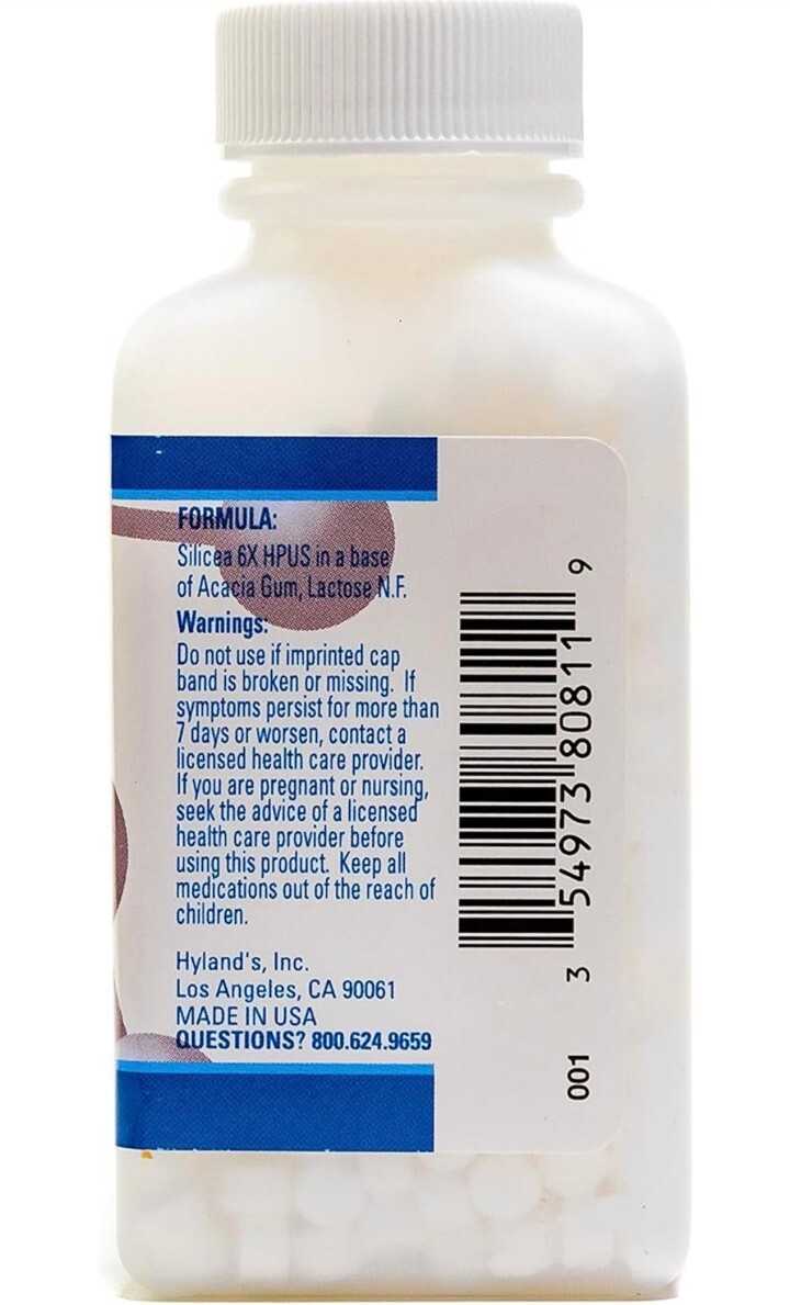 2 Sealed Hyland’s #12, Silicea 6X, 500 Tablets, Brittle Hair and Nails