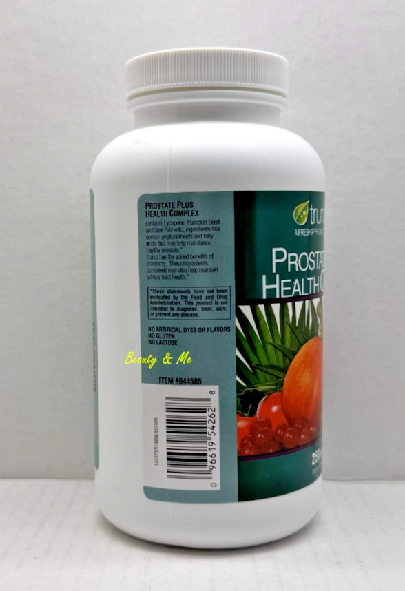 trunature PROSTATE PLUS HEALTH COMPLEX with Saw Palmento, 250 Softgels