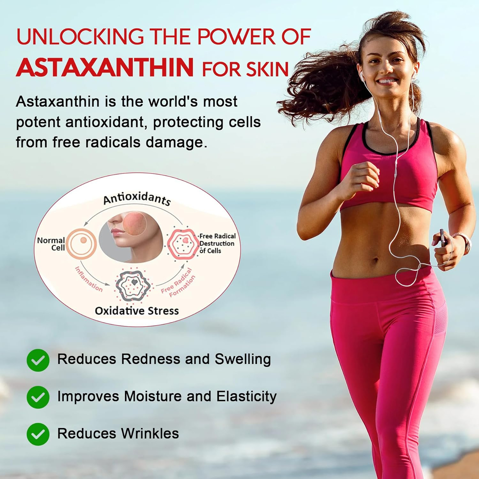 Astaxanthin +Lycopene – Support Eye & Heart Health, Immune Support, Antioxidant