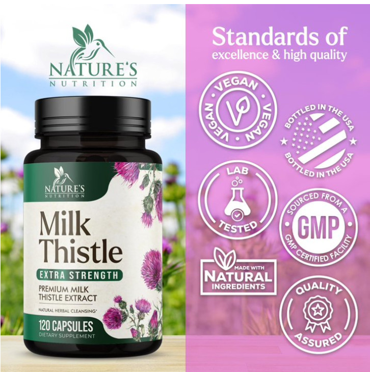 Liver Cleanse & Detox Support Supplement 1166mg with 22 herbs + Milk Thistle