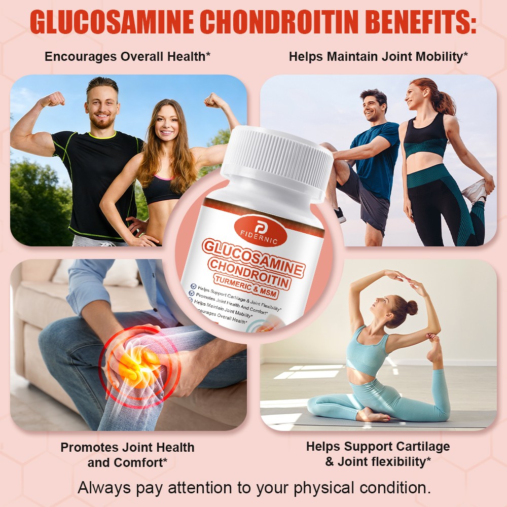 Glucosamine Chondroitin Turmeric MSM 60 Capsules Joint Support