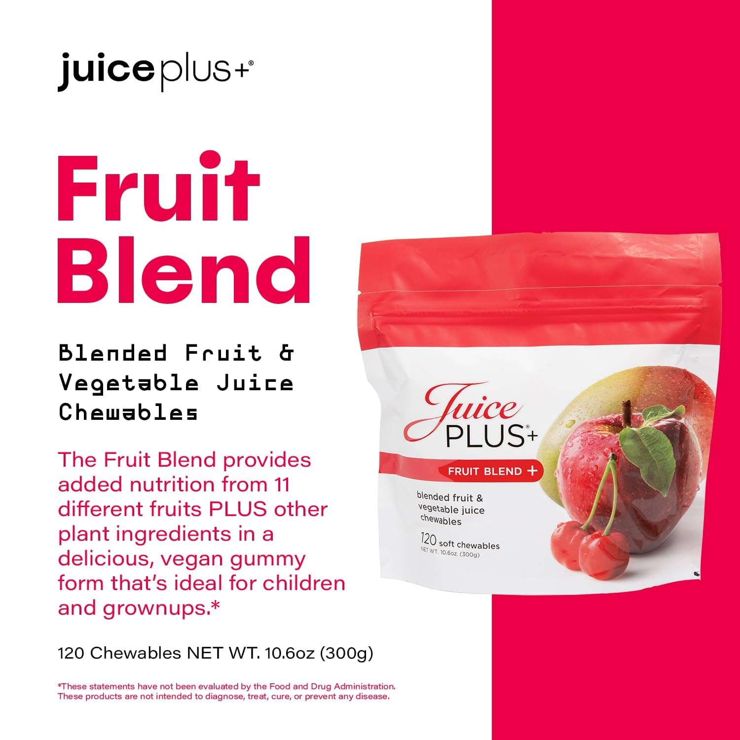 Juice Plus+ Fruit Blend Soft Chews Chewables – Boost Your Nutrition with 11 F…
