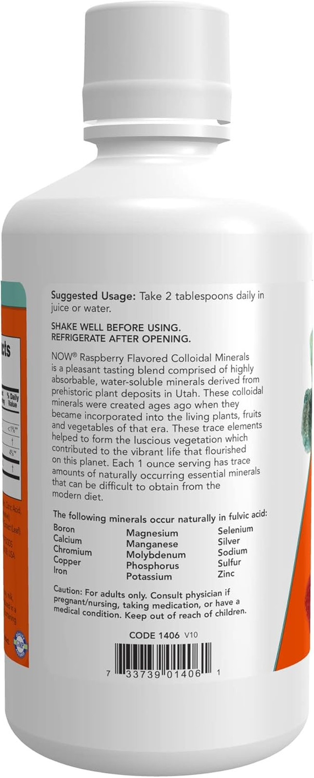 Supplements, Colloidal Minerals Liquid, Plant Derived, Essential Trace Minera…