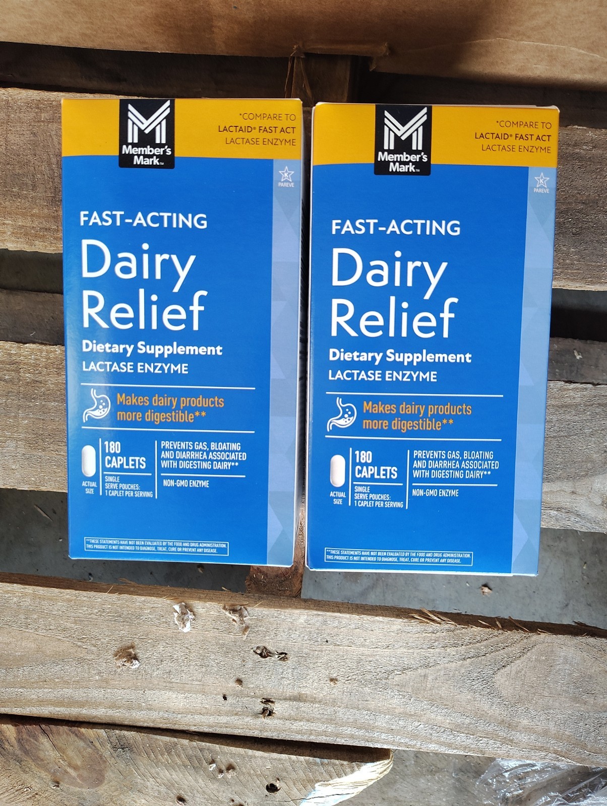 Fast Acting Dairy Relief Dietary Supplement Lactase Enzyme